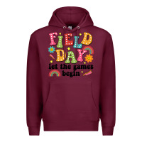 Burgundy field day let the games begin Premium Hoodie - JahusDesignShop
