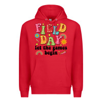 Red field day let the games begin Premium Hoodie - JahusDesignShop