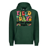 Sports Green field day let the games begin Premium Hoodie - JahusDesignShop