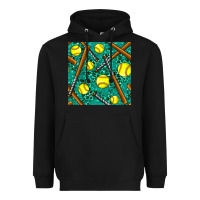 Black softball bat with leopard and glitter seamless pattern Heavyweight Hoodie - BundleAndBundleShop