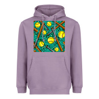 Lavender softball bat with leopard and glitter seamless pattern Heavyweight Hoodie - BundleAndBundleShop