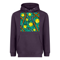 Plum softball bat with leopard and glitter seamless pattern Heavyweight Hoodie - BundleAndBundleShop