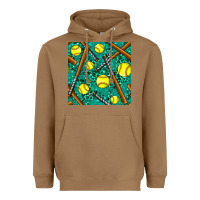 Toasted Coconut softball bat with leopard and glitter seamless pattern Heavyweight Hoodie - BundleAndBundleShop