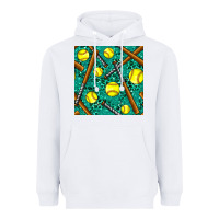White softball bat with leopard and glitter seamless pattern Heavyweight Hoodie - BundleAndBundleShop