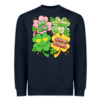 Navy lucky stay gold Heavyweight Sweatshirt - Artiststas