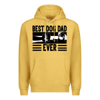 Antique Gold Best dog dad ever Premium Hoodie - Bettercallsaul
