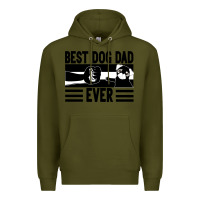 Army Green Best dog dad ever Premium Hoodie - Bettercallsaul