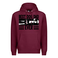 Burgundy Best dog dad ever Premium Hoodie - Bettercallsaul