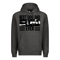 Charcoal Heather Best dog dad ever Premium Hoodie - Bettercallsaul