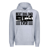 Heather Grey Best dog dad ever Premium Hoodie - Bettercallsaul