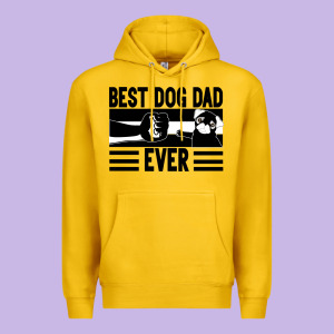 Best Dog Dad Ever Premium Hoodie Designed By Bettercallsaul