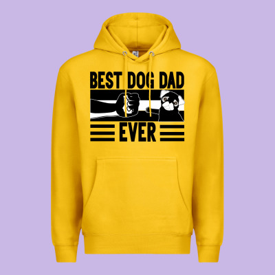 Best Dog Dad Ever Premium Hoodie Designed By Bettercallsaul