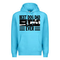 Ocean Blue Best dog dad ever Premium Hoodie - Bettercallsaul