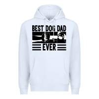 White Best dog dad ever Premium Hoodie - Bettercallsaul