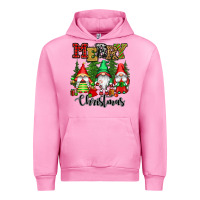 Fuchsia Pink merry christmas gnomes Urban Hoodie - CowGirlArtShop