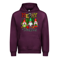 Mauve Wine merry christmas gnomes Urban Hoodie - CowGirlArtShop