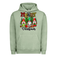 Pigment Oil Green merry christmas gnomes Urban Hoodie - CowGirlArtShop