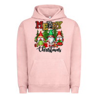 Pigment Salmon merry christmas gnomes Urban Hoodie - CowGirlArtShop