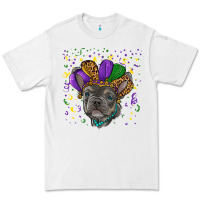 White mardi gras french bulldog Premium Tee - RanaPortraitStore