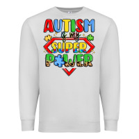 Dove Grey autism is my superpower Premium Sweatshirt - LillyAllenDesigns
