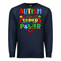 Navy autism is my superpower Premium Sweatshirt - LillyAllenDesigns