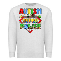 Oatmeal Heather autism is my superpower Premium Sweatshirt - LillyAllenDesigns