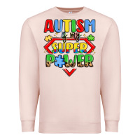 Pale Pink autism is my superpower Premium Sweatshirt - LillyAllenDesigns