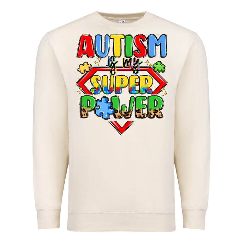 Autism Is My Superpower Premium Sweatshirt by LillyAllenDesigns | Teevron