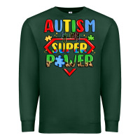 Sports Green autism is my superpower Premium Sweatshirt - LillyAllenDesigns