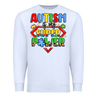 White autism is my superpower Premium Sweatshirt - LillyAllenDesigns