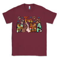 Burgundy fur mama Classic Tee - CowhideDigitalArt