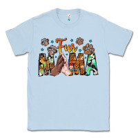 Dusty Blue fur mama Classic Tee - CowhideDigitalArt