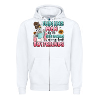 White judging men by the standards of my book boyfriends Zipper Hoodie - MaliasSmallBusiness