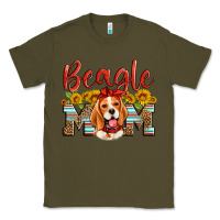 Army Green beagle mom Classic Tee - Artiststas