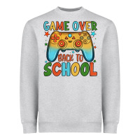 Heather Grey game over back to school Heavyweight Sweatshirt - JahusDesignShop