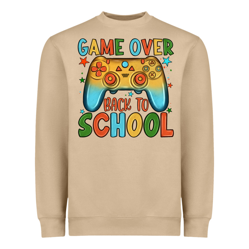 Game Over Back To School Heavyweight Sweatshirt by JahusDesignShop | Teevron