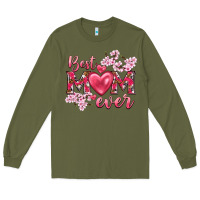 Army Green best mom ever Long Sleeve Tee - NancyCooperArtShop