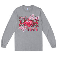 Heather Grey best mom ever Long Sleeve Tee - NancyCooperArtShop