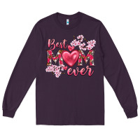 Plum best mom ever Long Sleeve Tee - NancyCooperArtShop