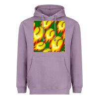Lavender softball fire ball seamless pattern Heavyweight Hoodie - BundleAndBundleShop