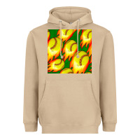 Mushroom softball fire ball seamless pattern Heavyweight Hoodie - BundleAndBundleShop