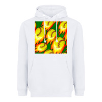 White softball fire ball seamless pattern Heavyweight Hoodie - BundleAndBundleShop