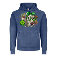 Vintage Denim Charolais St. Patrick's Day Vintage Hoodie - OliviaCreatesArt