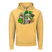 Vintage Mustard Charolais St. Patrick's Day Vintage Hoodie - OliviaCreatesArt