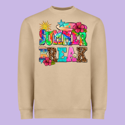 Summer Break Heavyweight Sweatshirt Designed By Adodesignshop