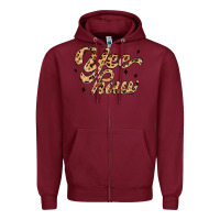 Burgundy yeehaw Zipper Hoodie - MaliasSmallBusiness