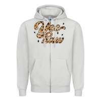 Dove Grey yeehaw Zipper Hoodie - MaliasSmallBusiness
