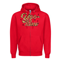 Red yeehaw Zipper Hoodie - MaliasSmallBusiness