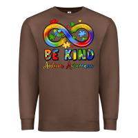 Chestnut be kind autism awareness infinity symbol Premium Sweatshirt - LillyAllenDesigns
