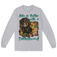 Moon Dust life is better with a dachshund Long Sleeve Tee - BarkalooDesign